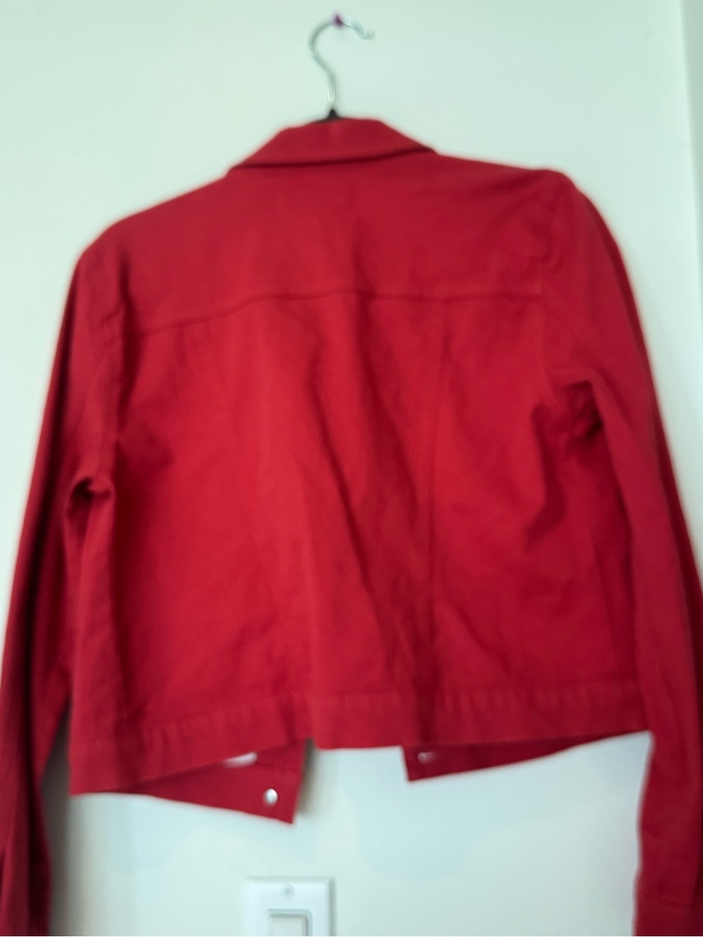 BCBGeneration Red Embroidered Jean Jacket - Picture 4 of 4